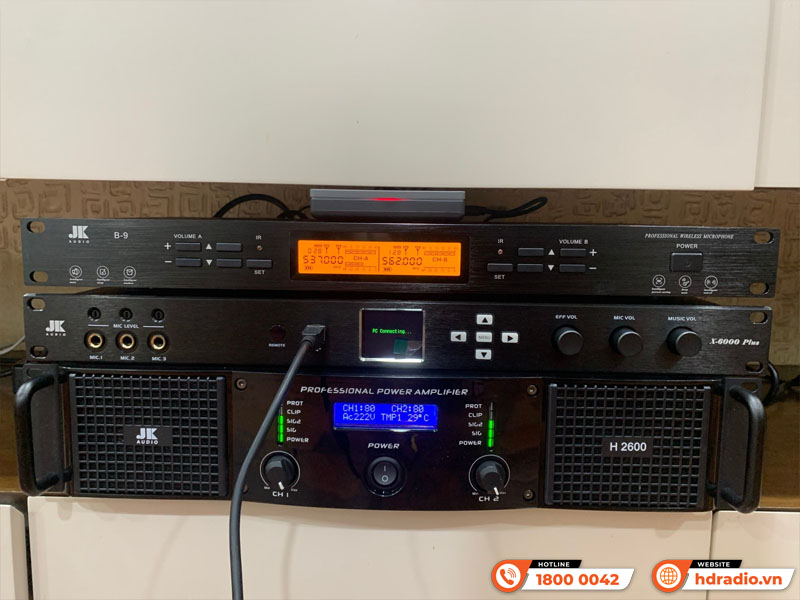 Lắp Dàn karaoke HDR67 kết hợp Sub PolkAudio HTS12 cho anh Tú