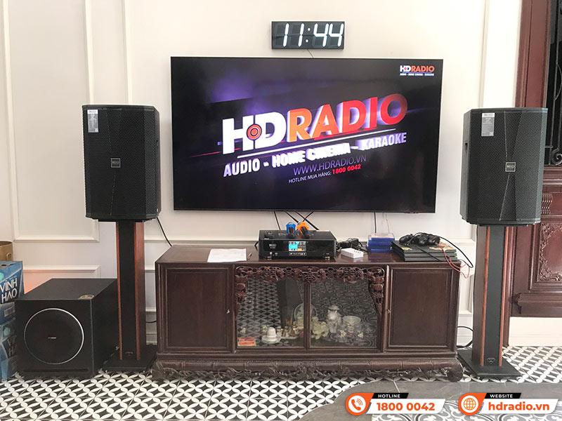  dàn karaoke gia đình GD83 Kết hợp Sub Paramax 1000 của anh Tuấn