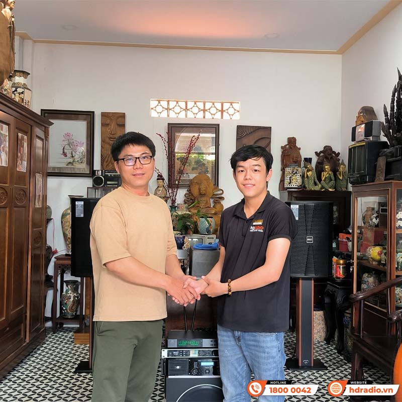 Lắp đặt Dàn karaoke gia đình GD85 chất lượng cho anh Vũ