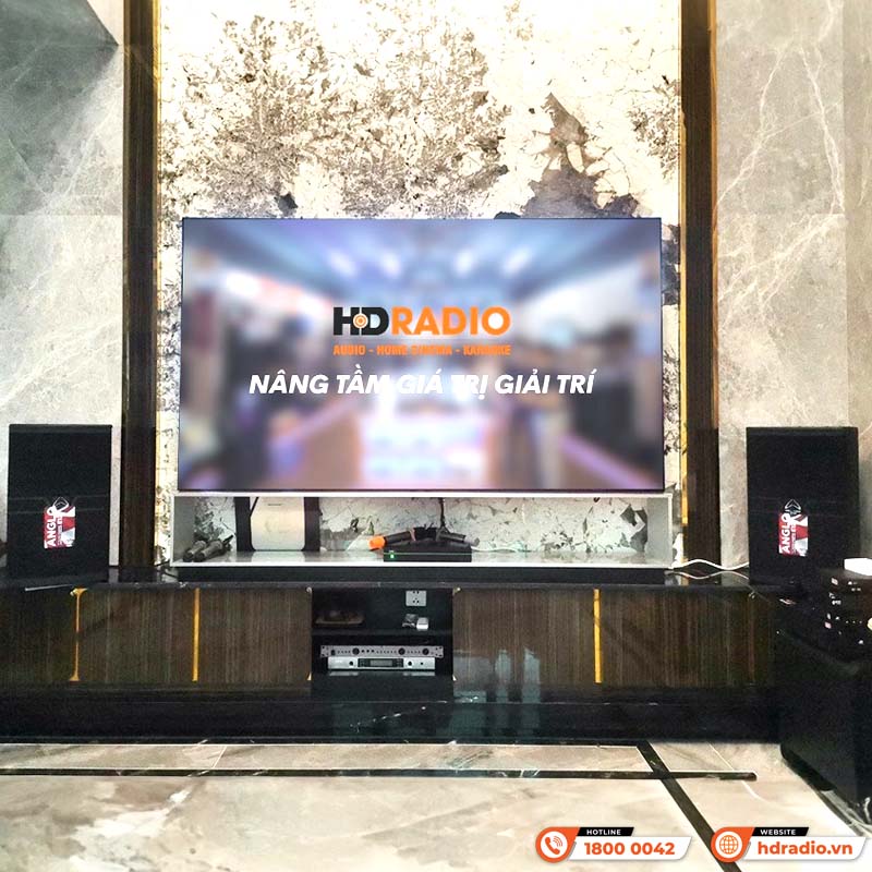 Lắp Dàn karaoke HDR52 kết hợp đầu VietK và Sub Polk Audio cho anh Tiến
