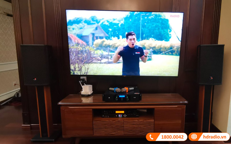 Lắp bộ dàn Karaoke HDR76 cho anh Tuấn ở Long Biên