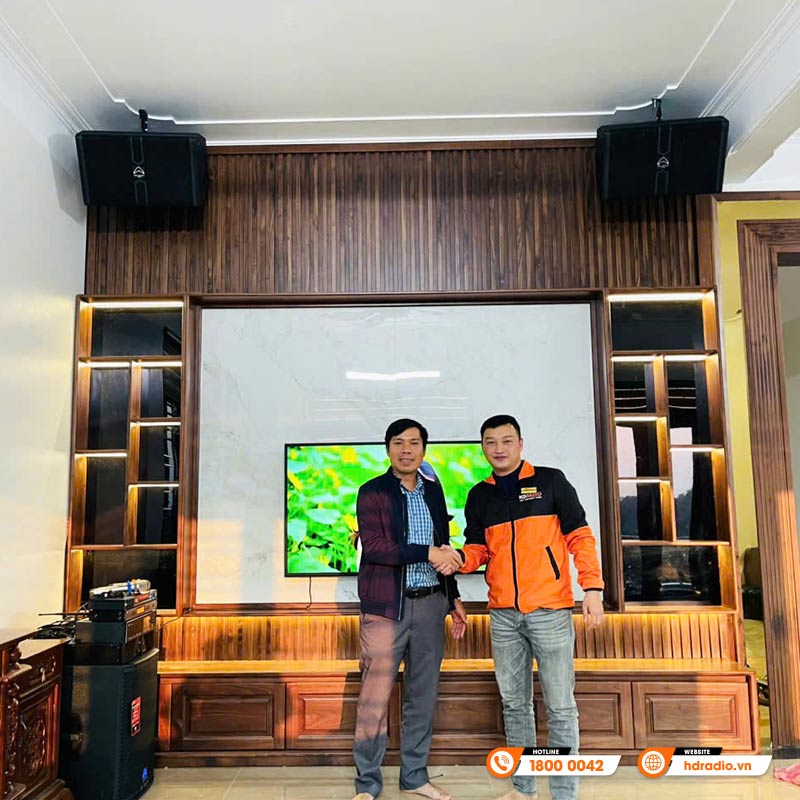 Lắp đặt Dàn karaoke cao cấp cho anh Quân