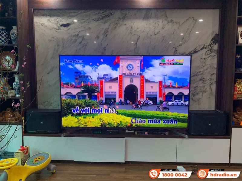 Lắp đặt dàn karaoke trị giá hơn 17 triệu cho anh Đức Anh