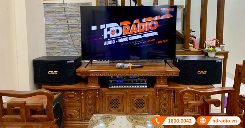 Lắp dàn Karaoke Giá rẻ chỉ hơn 20 triệu đồng cho anh Cảnh ở Hà Đông, Hà Nội (GD06 - CAVS LF710, JKAudio K300, Kiwi PD8000) và sub Paramax MK SUB 30