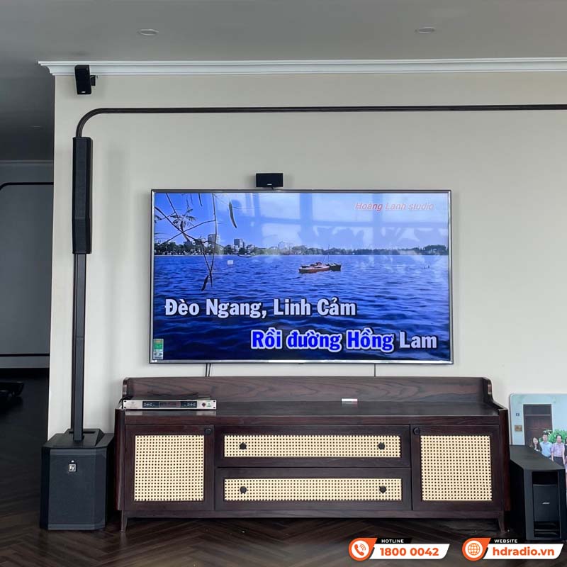 Lắp dàn karaoke giá hơn 47 triệu cho anh Hùng ở Hà Nội