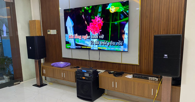 Lắp dàn Karaoke cao cấp trị giá hơn 68 triệu đồng cho anh Thắng ở Tân Phú, Hồ Chí Minh (JBL MK12, JKaudio B9, JKaudio X6000 Plus, JBL KP4012G2)