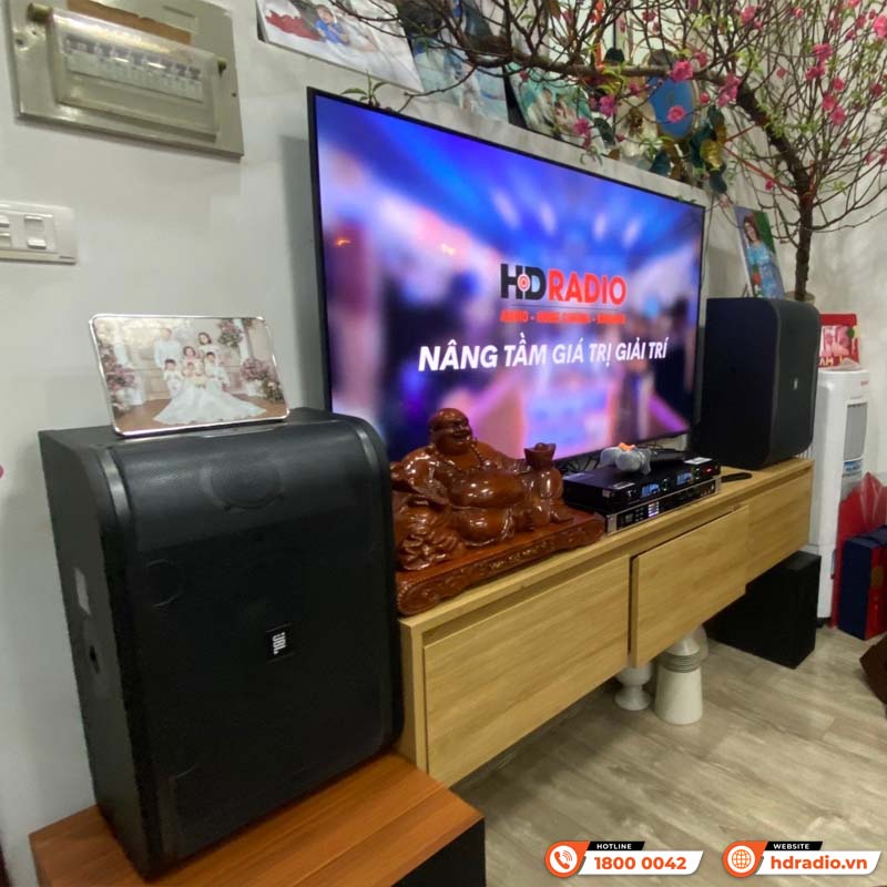Lắp dàn karaoke JBL GD75 kết hợp sub Paramax SW-1800 cho anh Phú