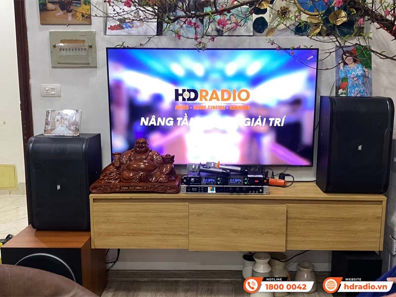 Lắp dàn karaoke JBL GD75 kết hợp sub Paramax SW-1800 cho anh Phú