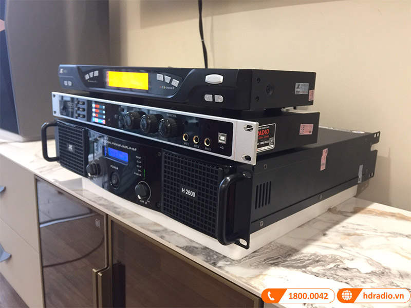 Lắp dàn Karaoke JBL KH18 trị giá hơn 34 triệu đồng cho anh Trưởng ở Times City, Hà Nội