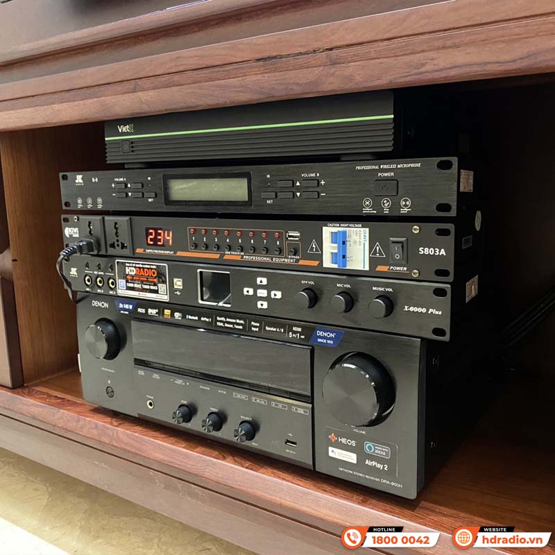 lắp dàn karaoke kết hợp đầu màn vietk cho công ty catalan