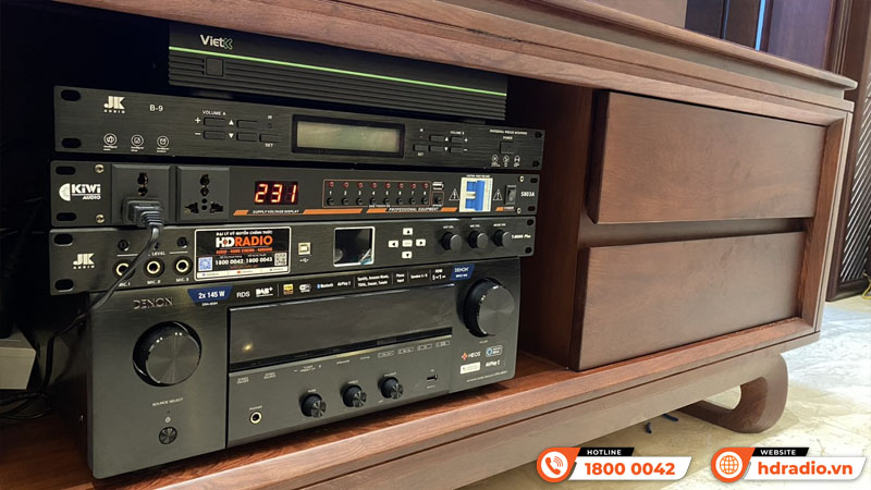 lắp dàn karaoke kết hợp đầu màn vietk cho công ty catalan