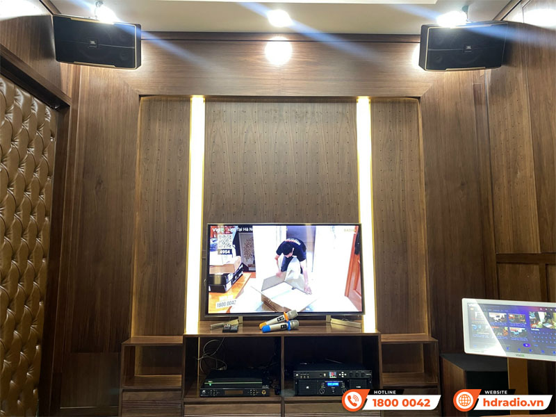 Lắp dàn karaoke kết hợp đầu màn VietK cho anh Huy ở HN