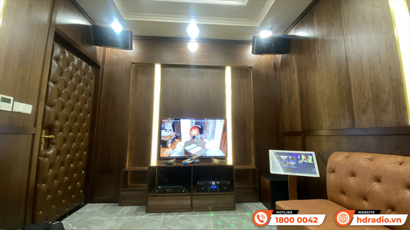 Lắp dàn karaoke kết hợp đầu màn VietK cho anh Huy ở HN