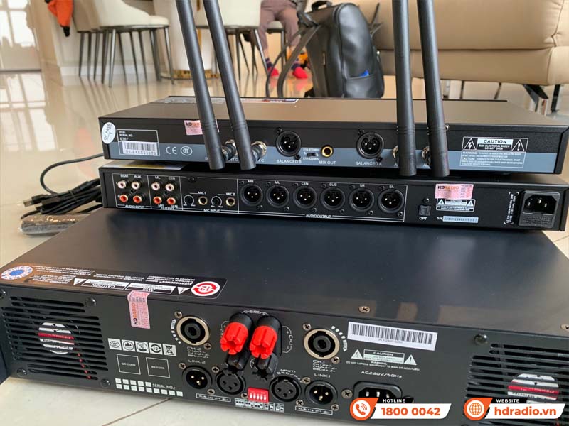 Lắp dàn karaoke paramax HK20 hơn 27 triệu cho chị Chinh