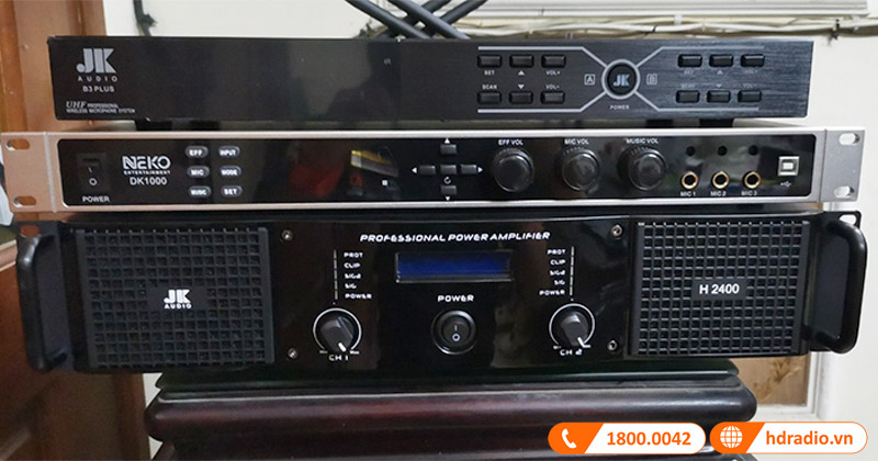 micro không dây b3 plus, cục đaary H2400, vang số DK1000