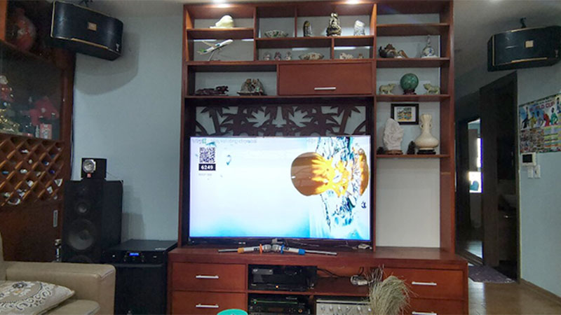 Lắp dàn karaoke trị giá 47 triệu đồng cho chú Hằng tại quận Long Biên, Hà Nội