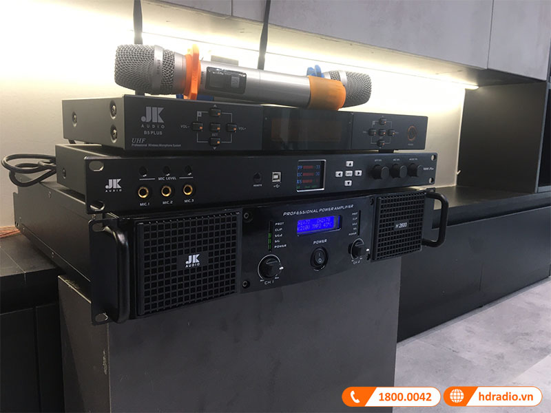 micro không dây jkaudio b9, cục công suất jkaudio h2600, vang số x6000 plus