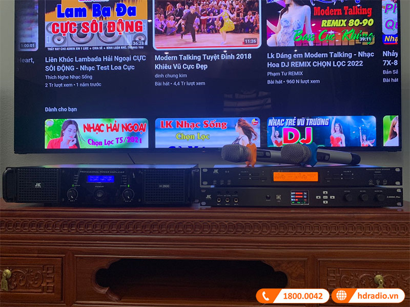 Micro không dây JKAudio B9 và Vang số JKAudio X6000 Plus