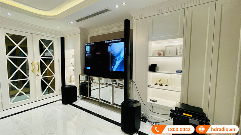 ảnh thực tế công trình dàn karaoke trị giá hơn 114 triệu đồng của chị Trang