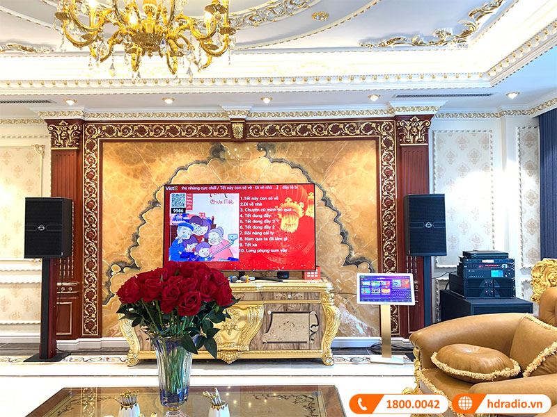 Lắp dàn karaoke trị giá hơn 178 triệu đồng cho anh Quang ở quận Hà Đông, Hà Nội
