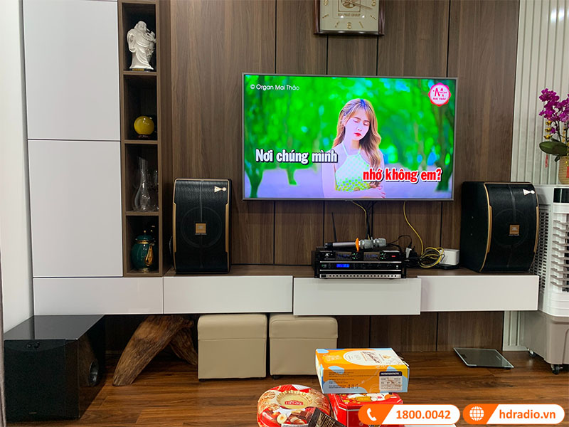 Lắp dàn karaoke trị giá hơn 35 triệu đồng cho chú Ngọc ở quận Hà Đông, Hà Nội