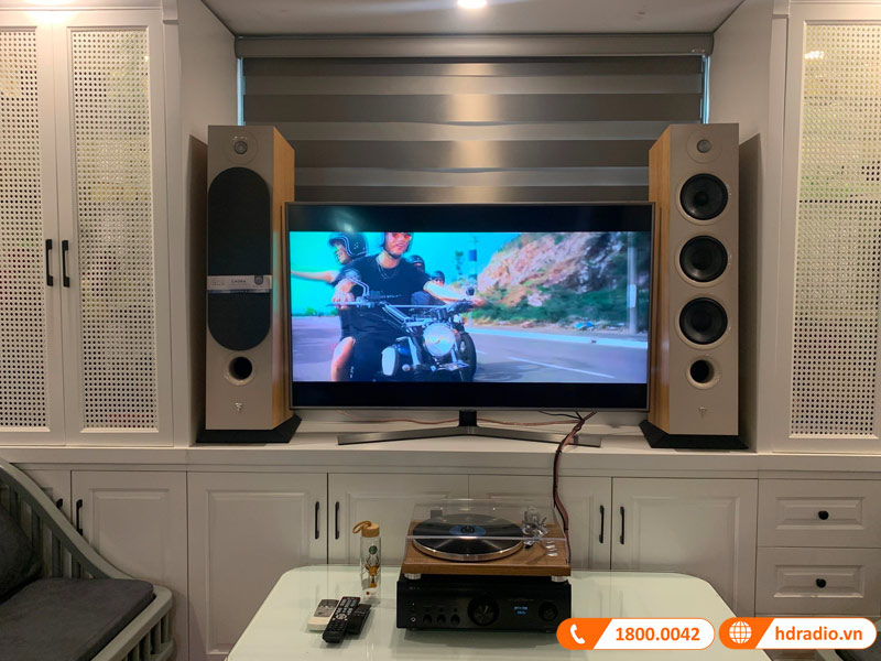 Lắp bộ dàn nghe nhạc cao cấp giá hơn 90tr cho chị Nhung