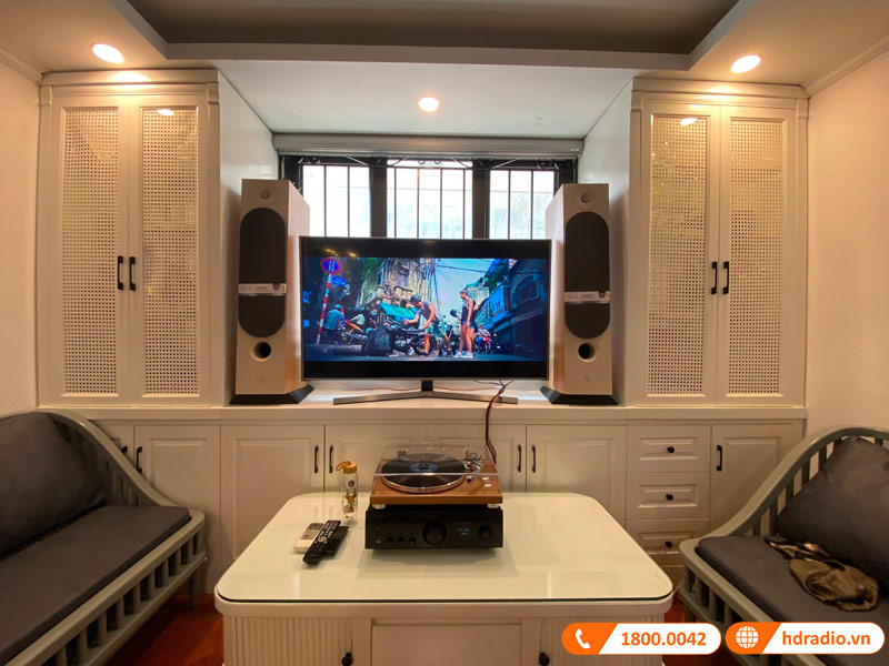 Lắp bộ dàn nghe nhạc cao cấp giá hơn 90tr cho chị Nhung