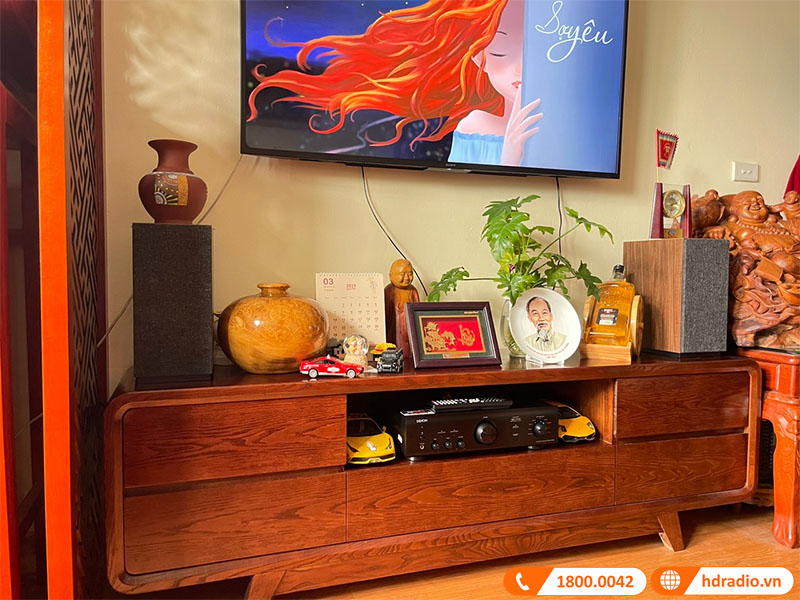 Ảnh thực tế công trình dàn nghe nhạc của anh Khởi