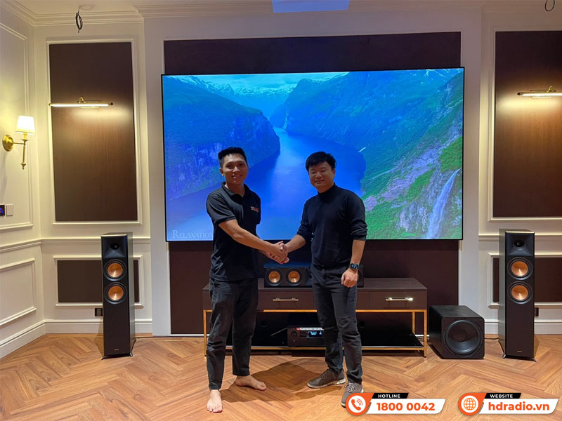 Lắp bộ dàn nghe nhạc xem phim hơn 201 triệu cho anh Hải