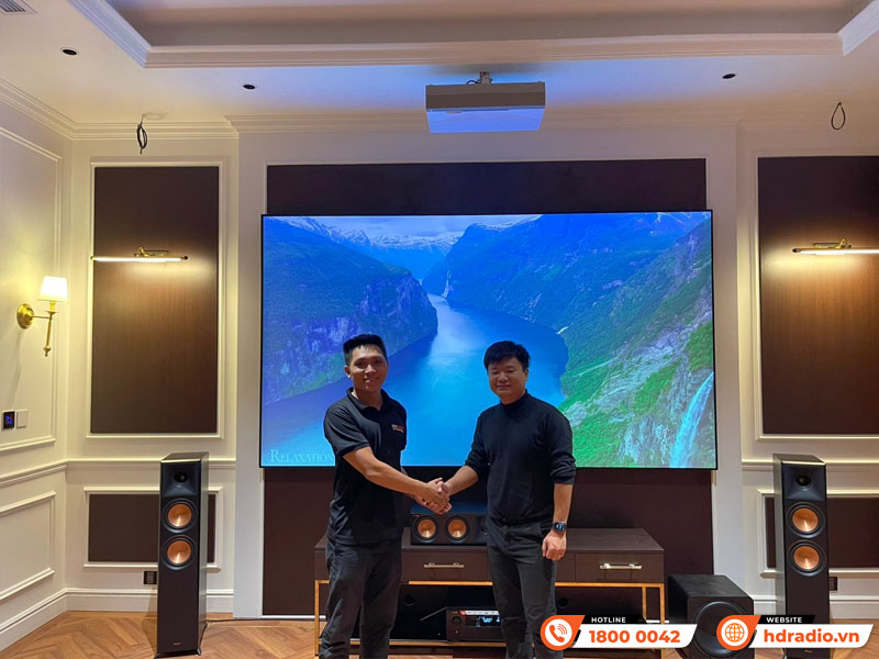 Lắp bộ dàn nghe nhạc xem phim hơn 201 triệu cho anh Hải