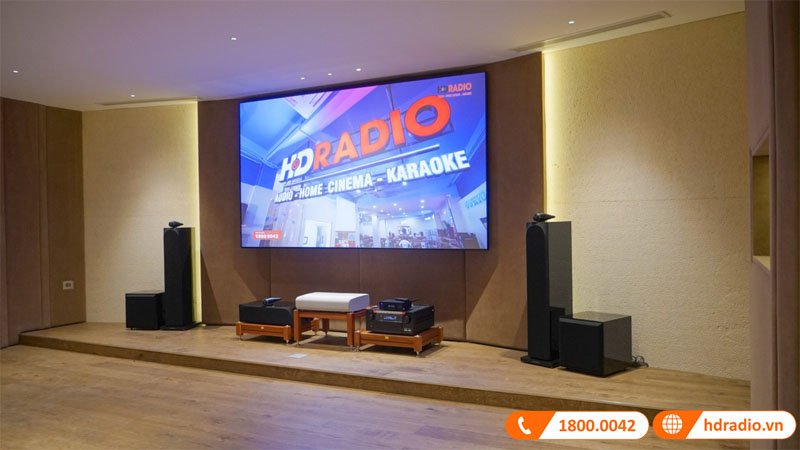 Lắp dàn xem phim giá gần 1 tỉ cho anh Lâm ở Hà Nội