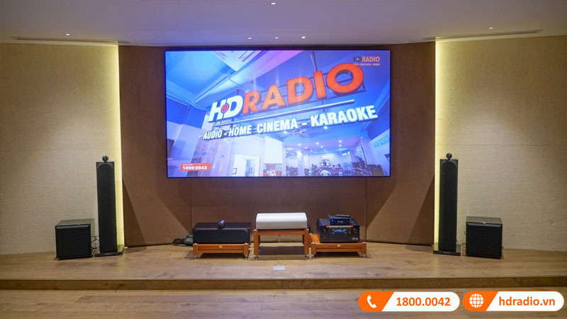 Lắp dàn xem phim giá gần 1 tỉ cho anh Lâm ở Hà Nội