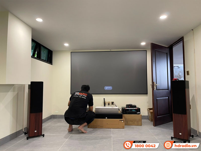 Lắp dàn xem phim nghe nhạc hơn 152 triệu cho anh Minh