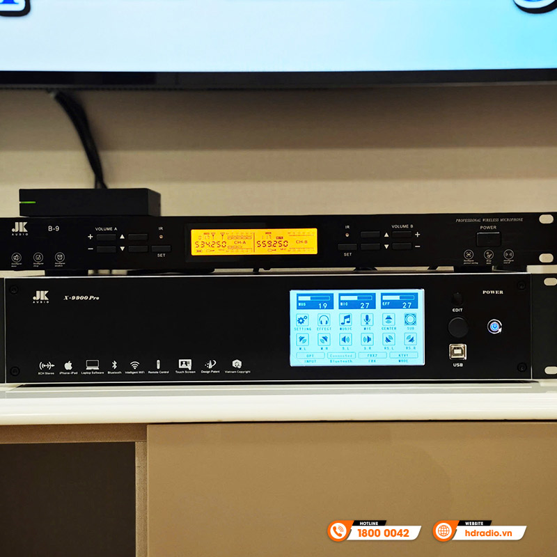 Micro không dây JKAudio B9, Cảm biết gia tốc, Cảm biến tự ngắt, Dò sóng sạch-25