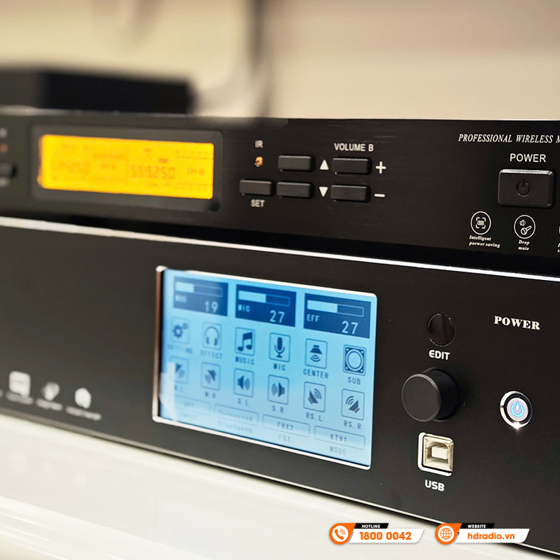 Micro không dây JKAudio B9, Cảm biết gia tốc, Cảm biến tự ngắt, Dò sóng sạch-26