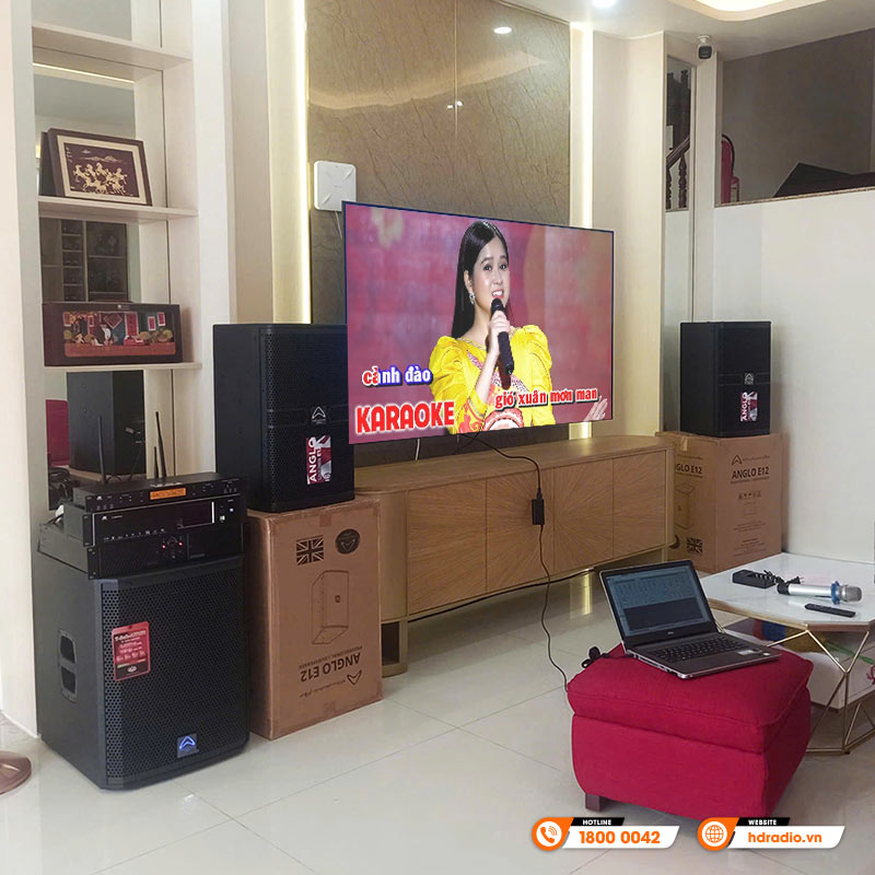 Lắp đặt bộ Dàn karaoke cao cấp cho anh Hoàng ở Huyện Bình Chánh, Hồ Chí Minh