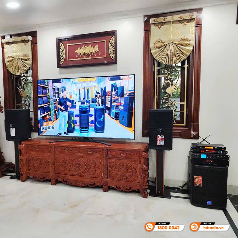 Dàn karaoke cao cấp của chị Huyền