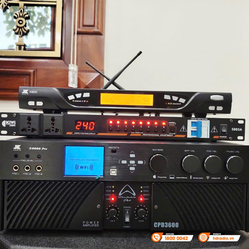 Dàn karaoke cao cấp của chị Huyền