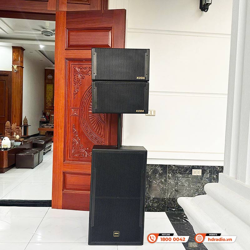 Bộ loa Array Active Koda KDP2510/KDP2515, Công Suất 1000W, Độ nhạy 98dB-19