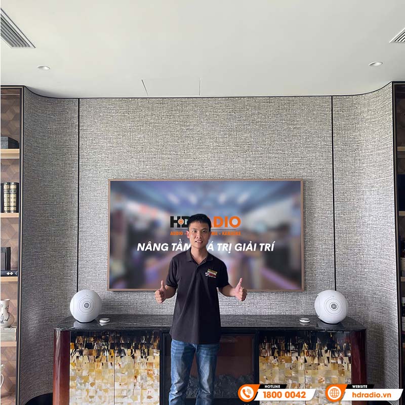 Lắp đặt Bộ Loa DEVIALET Phantom I 103DB cao cấp cho Công Ty Cổ Phần Maison Fravia - Hà Nội