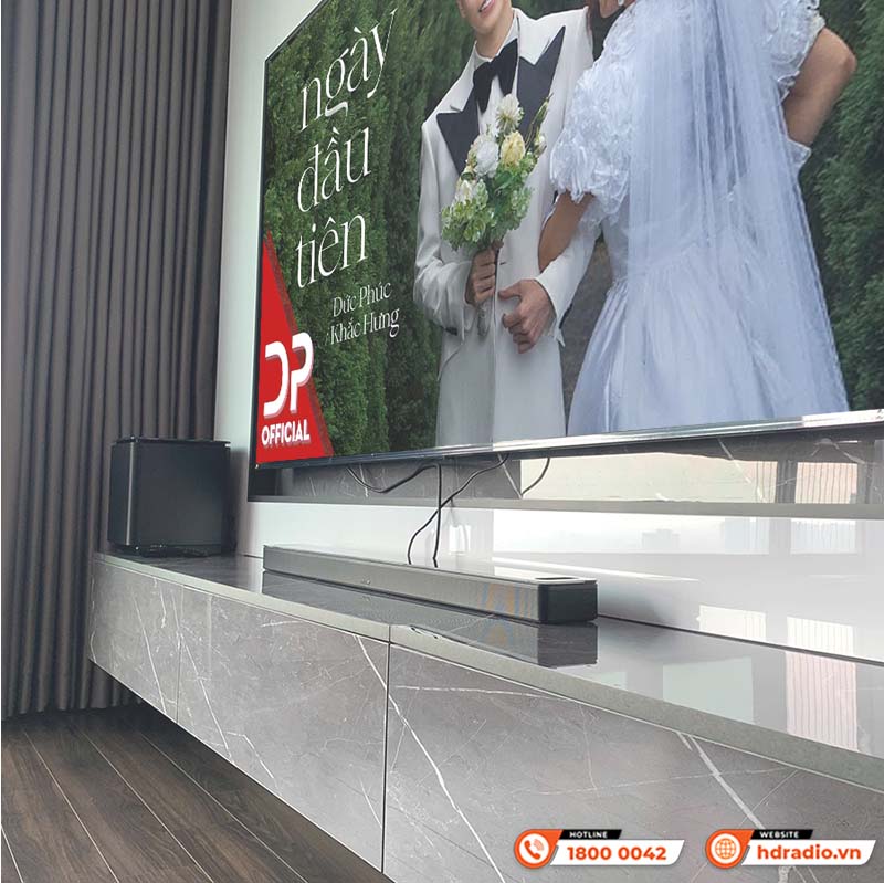 Lắp đặt Bộ loa Soundbar Bose SB28 cực hay trị giá hơn 62 triệu đồng cho anh Tùng ở Hà Đông, Hà Nội