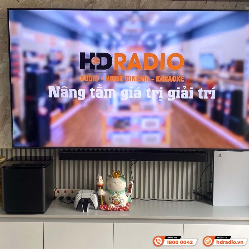 Lắp đặt bộ loa soundbar Bose SB32 cho anh Hưng ở Hà Nội