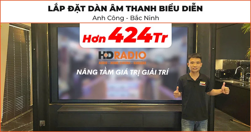 Lắp đặt Dàn âm thanh biểu diễn hát karaoke cao cấp trị giá hơn 424 triệu đồng cho anh Công ở Bắc Ninh (Bose L1 PRO32 SUB2, Yamaha DM3S, Sennheiser MMD845, KIWI S803A, Yamaha Tio1608-D2, Tủ ABS 6U)