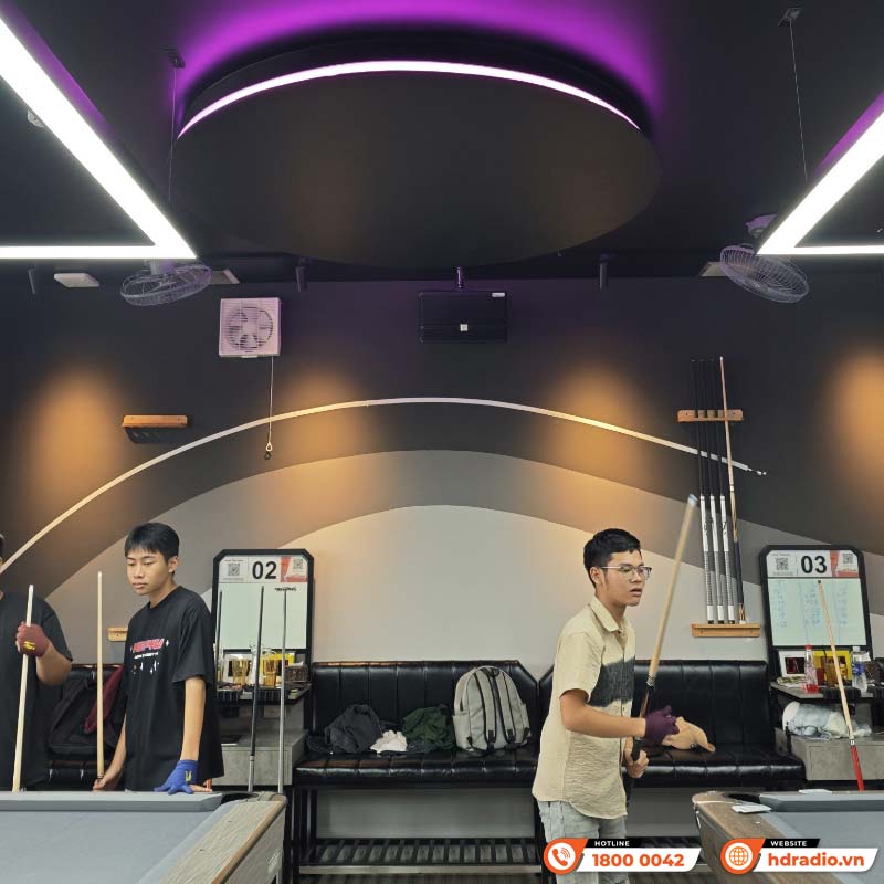 Dàn âm thanh quán Meow Billards 