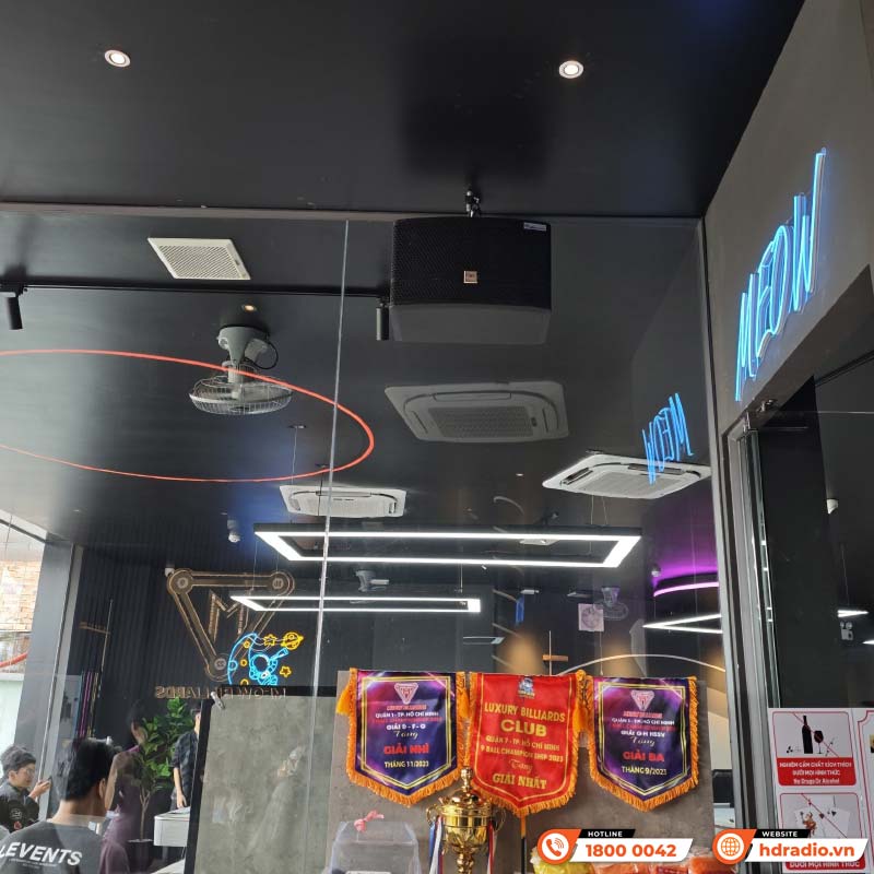 Dàn âm thanh quán Meow Billards 