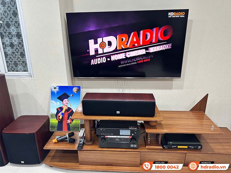 Dàn âm thanh đa năng xem phim, nghe nhạc, karaoke JBL, Denon DN 01 (Denon AVC X6700H, JBL Studio 698, 610, 665C, 660P, JKaudio X9000 Pro, K800)-4