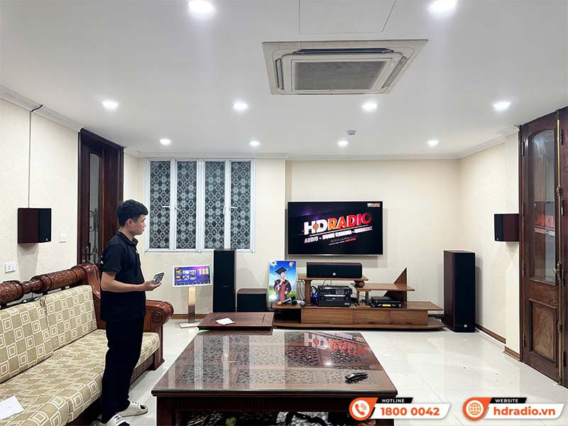 Lắp đặt Dàn âm thanh đa năng DN 01 kết hợp Đầu màn VietK cho anh Quang Lắp đặt Dàn âm thanh đa năng DN 01 kết hợp Đầu màn VietK cho anh Quang