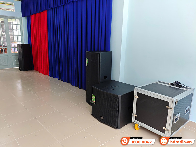 Lắp đặt Hệ Thông âm thanh sân khấu hội trường SKHT05 cao cấp trị giá hơn 283 triệu đồng tại Nhà Văn Hóa Củ Chi