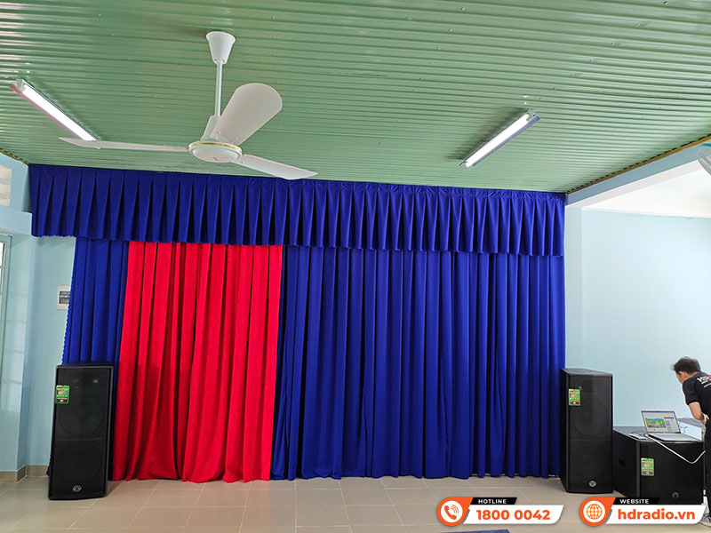 Lắp đặt Hệ Thông âm thanh sân khấu hội trường SKHT05 cao cấp trị giá hơn 283 triệu đồng tại Nhà Văn Hóa Củ Chi