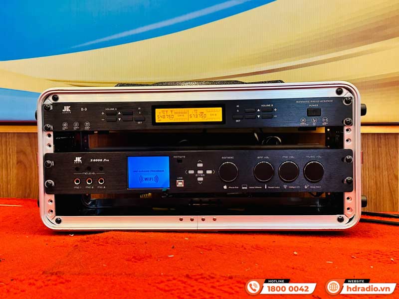Lắp đặt Dàn âm thanh karaoke, sân khấu biểu diễn Column Array SK22 trị giá hơn 180 triệu đồng cho anh Quang